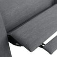 thumbnail image 4 of Langseth Contemporary Tufted Pushback Recliner, Gray Fabric and Dark Brown, 4 of 8