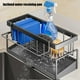 thumbnail image 5 of Kitchen Storage Rack Wall Mount | Stainless Steel Dishcloth Organizer Shelf | No Drill Installation | Space-Saving Sponge Holder | White/Gray | 23x10.5x9cm | Versatile Storage Solution, 5 of 6
