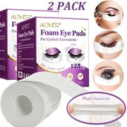 Aliver 250 PCS Foam Eye Pads for Eyelash Extension, Waterproof Latex-Free Eye Pads for Eye Cosmestics and Eye Make-Up