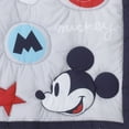 Disney Amazing Mickey Mouse Blue, Red, 3Piece Nursery Crib Bedding Set