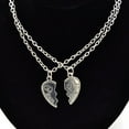 thumbnail image 5 of Soumake 2 Pcs Fashion Best Friends Love Heart Pendant Couple Chain Necklace Jewelry Gift, 5 of 8
