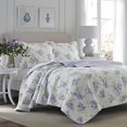 thumbnail image 1 of Laura Ashley Keighley Lilac Quilt Set, King,, 1 of 3
