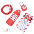 thumbnail image 4 of Hasp, Red   Reusable Cable Lockout Hasp  For Chemical Industry For Electric Power For Nuclear Energy, 4 of 8