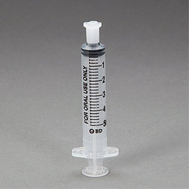bd oral syringe clear 100/bx 5ml becton dickinson