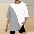 thumbnail image 3 of Camiseta Corta con Cuello Redondo Y Gota Del Hombro para las Mujeres, 3 of 4