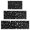 Black White Star, variant on Black White Star Moon Pattern Kitchen Rugs Sets Of 3,Kitchen Runner Rugs Non Skid Washable,Decorative Kitchen Floor Mats for Kitchen,Sink,Laundry,17"x30" 17"x47" 17"x59"