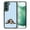 Basset Hound Dog Lying Down Looking Up, variant on WIRESTER Shockproof Soft Rubber Cover Case for Samsung Galaxy S22 6.1" 2022, Schnauzer Dog Butt Looking Back On Light Blue Background