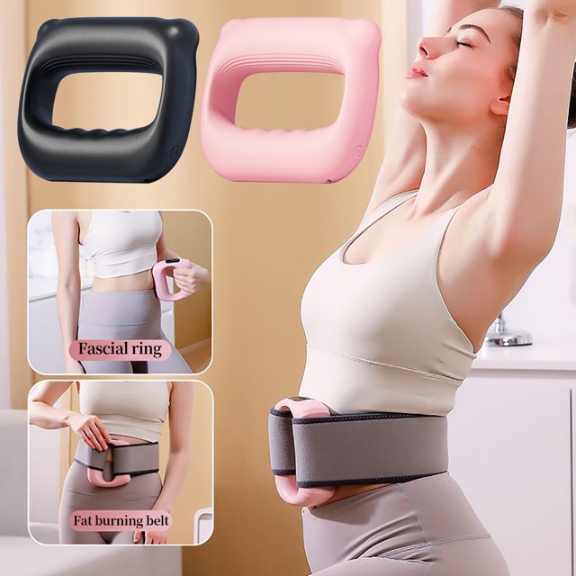 Xihbxyly Anillo de Masaje de Percusión Portátil, Múltiples Modos de Vibración, Vibración de Alta Frecuencia, Alivio de Cuello y Espalda, Reducción de Rigidez Muscular, Batería de Larga Duración, Dise