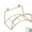 B002- Gold, variant on Wall Mount Outdoor Utility Hanger, Garden Hose Hanger Wall Mount, Wall Mounted Hose Holder, Garden Hose Storage, Golden 9X6X5 Inch 1-Piece Solid Steel Water Hose Organizer for
