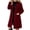 Wine, variant on Afelkas Women Winter Wool Coat Single Breasted Notched Lapel Knee Length Midi A-Line Peacoat with Pockets