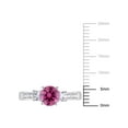 thumbnail image 2 of Everly Women's Created Sapphire 10K White Gold Engagement Ring, 2 of 6
