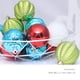 thumbnail image 5 of Paquete de 24 bolas Naiovety Feliz Navidad Adornos de plástico para interiores Colgante decorativo DIY Rojo Plata Blanco, 5 of 6