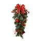 thumbnail image 2 of Corona de Navidad colgante al revés BLESIY decoración del hogar Rojo, 2 of 8