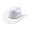 White, variant on Women's Adult Western Cowboy Hat with Rhinestone Band Felt Cowgirl Cap for Bachelorette Party Music Festival Costume Everyday Casual Apparel Accessory