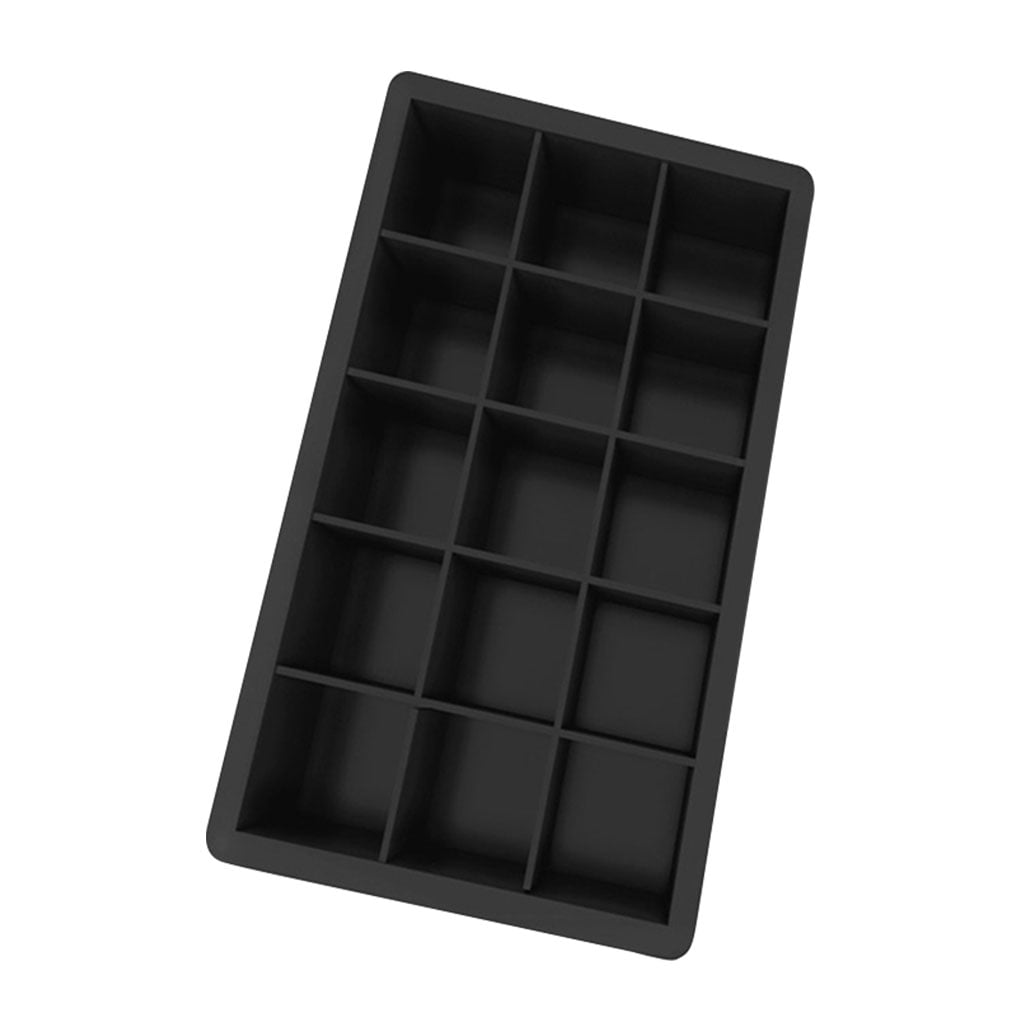 15 Case Silicone Ice Cube Trays Molds Square Shape Pudding Chocolate Molds