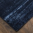 thumbnail image 3 of Feizy Deja Modern Solid, Blue/Black, 2' x 3' Accent Rug Easy Care Stain Resistant Pet & Kid Friendly Casual Floor Rug for Living room Bedroom, 3 of 8