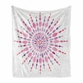 thumbnail image 1 of Pink Mandala Soft Flannel Fleece Throw Blanket, Watercolor Folk Oriental Old Hipster Boho Tattoo, Cozy Plush for Indoor and Outdoor Use, 60" x 80", Baby Pink Plum, by Ambesonne, 1 of 6