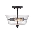 thumbnail image 5 of 2110-MB-Millennium Lighting-Caily - 2 Light Semi-Flush Mount-10.43 Inch Tall and 11.62 Inch Wide-Matte Black Finish, 5 of 6