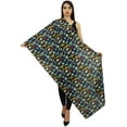 thumbnail image 1 of Phagun Women Wrap Black Long Scarf Television Print Cotton Voile Dupatta, 1 of 1