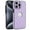 Violet, variant on ELEHOLD for iPhone 13 Pro Case, Soft PU Leather Slim Logo View Classic Luxury Elegant Thin Protective All-Around Shockproof Phone Case for iPhone 13 Pro,Black