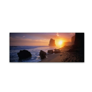 Trademark Fine Art "Apostles from the Beach" Canvas Art by David Evans