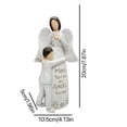 thumbnail image 3 of Xihbxyly Adorno de Resina de Madre E Hijo, Tallado a Mano En Blanco, Elegante Decoración para El Hogar y La Oficina, Ideal Como Regalo para El Día de La Madre o Festivales, 20 X 10,5 X 5 Cm., 3 of 6