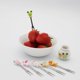 thumbnail image 3 of Paquete de 6 versiones Q con juego básico: tenedor de frutas, lindo tenedor de frutas con soporte de acero inoxidable para el hogar de los niños (dibujos animados) JAMW Sencillez, 3 of 5