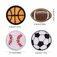 thumbnail image 5 of WINDLAND 12 Pcs Iron on Patches Football Applique Embroidered Patches Sew on Patches Sports Patches for Clothes Pants Hat, 5 of 12