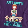 thumbnail image 2 of South Park PC Babies Unisex Adult T-Shirt, Purple, Medium, 2 of 6