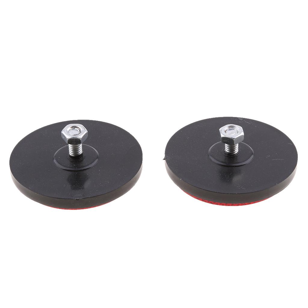 2-Pack 2" Round Red Reflectors – Universal For Motorcycles, ATVs, Dirt Bikes – Rear Mount, Plastic