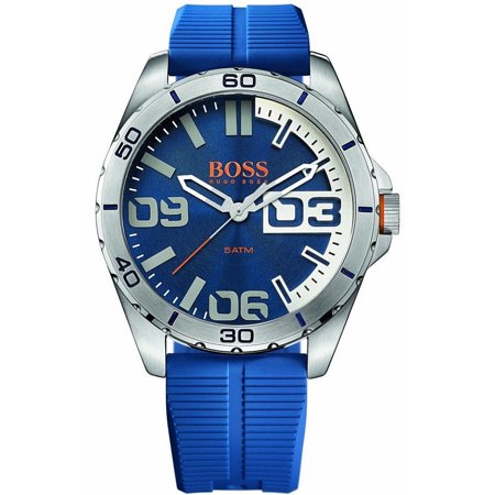 UPC 885997164252 product image for Hugo Boss Men's Orange 1513286 Blue Silicone Quartz Watch | upcitemdb.com