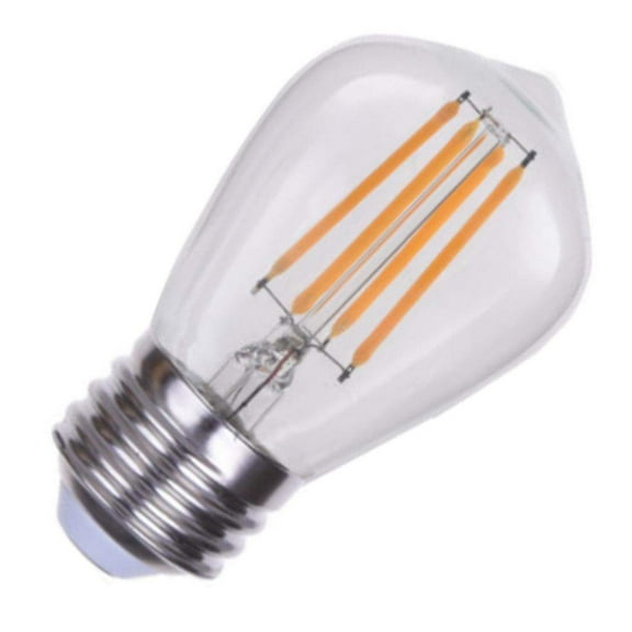 Eiko 09864 - 4 watt 120 volt S14 Medium Screw Base Vintage 2700K Clear Dimmable LED Filament (LED4WS14/FIL/827-DIM-G7)