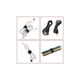 thumbnail image 5 of 50 Piezas Bridas para Cables, Bridas para Cables, Cinta Reutilizable para Bridas, Cortadas a Medida, Fácil Corte para Cuerdas y Gestión de Cables, 12mm150mm Negro, 5 of 5