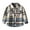 Blue, variant on Lkhaha Essentials Boys Toddler Jackets Girls Plaid Flannel Button Down Shirts Long Sleeve Lapel With Pocket Coat Size 4-5 Years