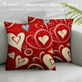 thumbnail image 3 of HENGT  Valentines Day Pillow Covers Birthday Gifts Love Pattern Throw Pillow Cover Decorations Farmhouse Outdoor for Home Decor, 3 of 5