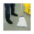 thumbnail image 7 of Cut-End Lie-Flat Wet Mop Head, Rayon, 24 oz, White, 7 of 7