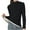 Black, variant on Camisole Tops for Women Winter Women's Double Layered Velvet Round Neck with Plush and Thickened Bottom Top