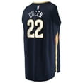 thumbnail image 3 of Men's Fanatics Derik Queen Navy New Orleans Pelicans Fast Break Replica Jersey - Icon Edition, 3 of 3