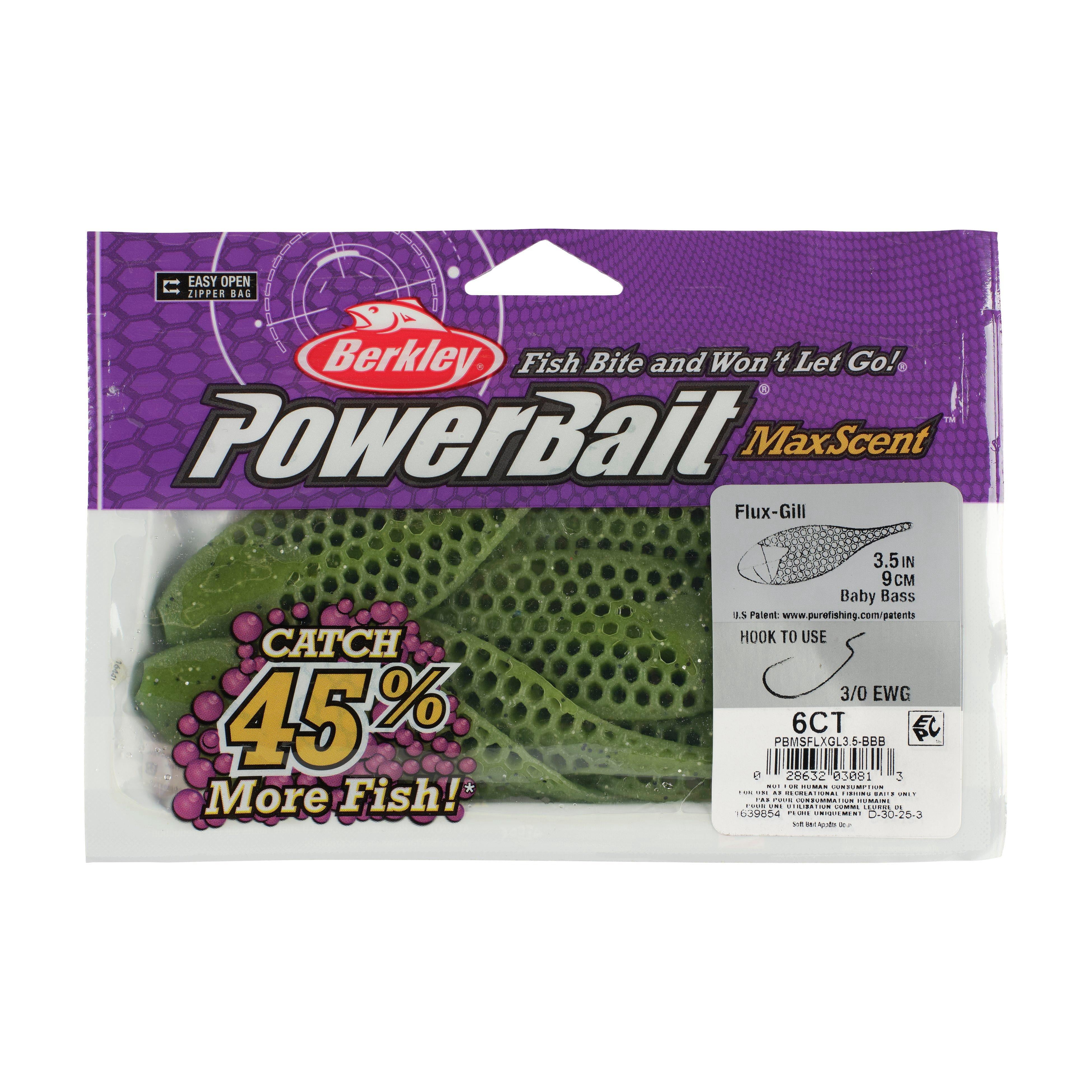 Berkley PowerBait® MaxScent Flux-Gill, 3.5 in, Baby Bass