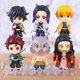 thumbnail image 2 of Demon Slayer Tanjirou Nezuko Inosuke Zenitsu Giyuu Shinobu Q versión PVC figuras de acción Brinquedo Juguetes Gao Jinjia LED, 2 of 2