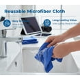 thumbnail image 3 of Gadgetime USA Crystal Clear Reusable Microfiber Cloth – Ultra-Soft, Washable & Durable Blue Wipes for Glasses, Screens, Phones, Mirrors, Lenses & Jewelries, 3 of 6