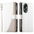 thumbnail image 1 of Funda cartera GANGXUN para OPPO A58 4G , cuero PU con tarjetero, cremallera, correa de mano, soporte y protección 483°, 1 of 6