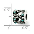 thumbnail image 2 of Reflection Beads Sterling Silver Marcasite & Turquoise Filigree Design Charm, 2 of 4