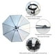 thumbnail image 5 of Sombrero de paraguas de lluvia portátil Gorra de cabeza plegable anti-UV para exteriores (gris plateado) FLhrweasw  Nuevo, 5 of 7