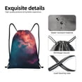 thumbnail image 4 of Xecao Cosmic Paint Swirl Pattern Sports Drawstring Backpack - String Swim Gym Bag with Wet Proof Pocket for Women&Men-Medium, 4 of 6