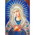 thumbnail image 2 of Kit de bordado de punto de cruz de religión de pintura de diamante en forma especial de bricolaje 5D Likrtyny decoración de arte, 2 of 6