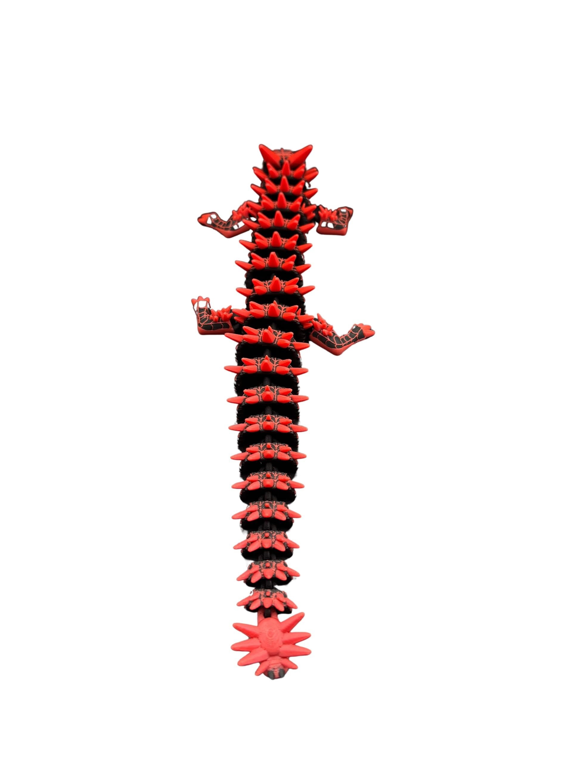 Dragon - Articulated Fidget Poseable Comic-Inspired Fantasy Dragon - 3D Printed Collectible
