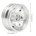 thumbnail image 2 of RC Car Wheel Rims, RC Trailer Front Rear Wheels Rims Hubs with 7 Spokes for 1/14 Tractor Truck[Front hub], 2 of 8