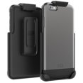 thumbnail image 2 of iPhone 6 6S Belt Clip Case, Encased (SlimShield Series) Hybrid Cover w/ Secure-fit Holster (2pc set) (Gray), 2 of 7