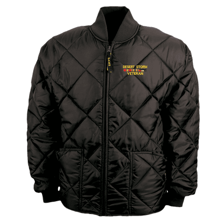Firefighters Zip Turtleneck - Desert Storm Veteran 3 Ribbons Game Sportswear Firefighter's Full Zip Turtleneck